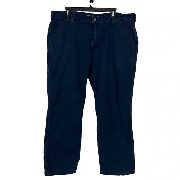 CARHARTT Men’s Work/Casual Pants Sz W40”/Inseam Measures 29” Color Blue Pockets - Picture 1 of 15